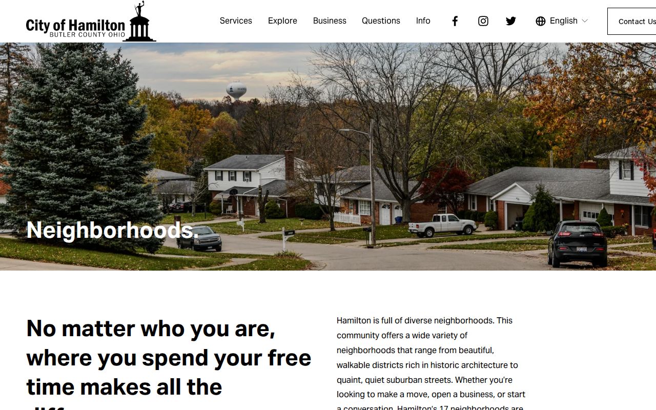 Butler County neighbors Hamilton neighborhoods resource page